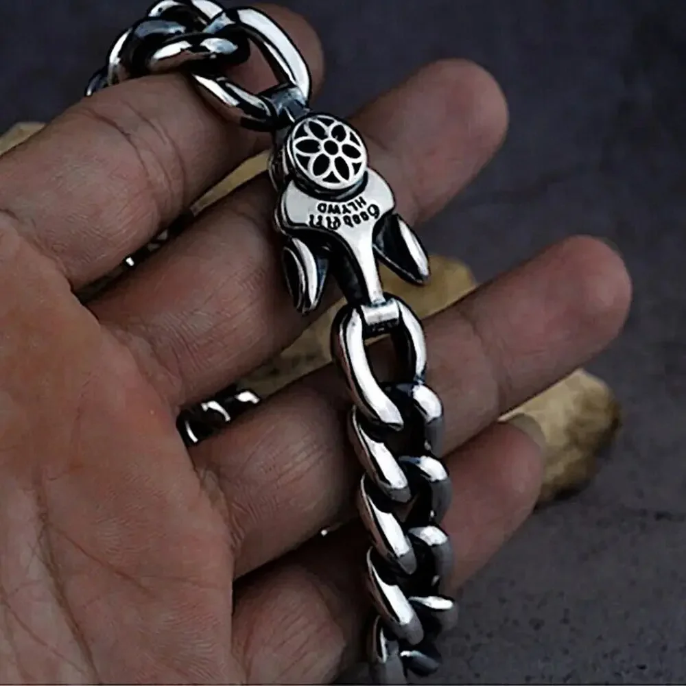 Stainless Steel Cuban Chain Link Bracelet